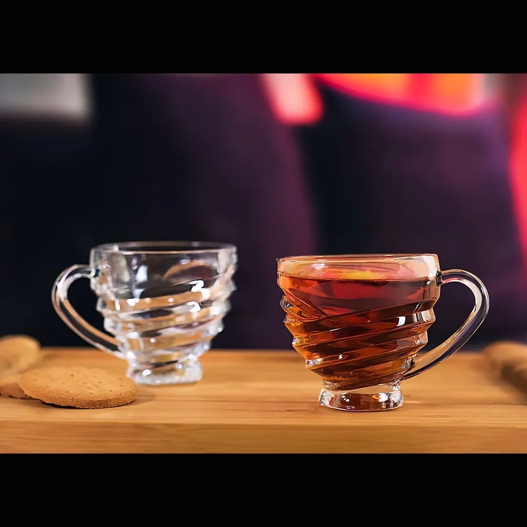 فنجان بلور کاوه مدل الیزا بسته ۶ عددی