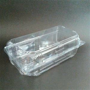 ظرف یکبار مصرف فوکری لانچ باکس درب دار طلقی شفاف بسته 50 عددی